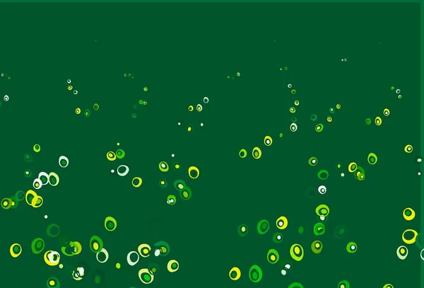 Світло Зелене Жовте Векторне Компонування Формами Кола Красива Кольорова Ілюстрація — стоковий вектор