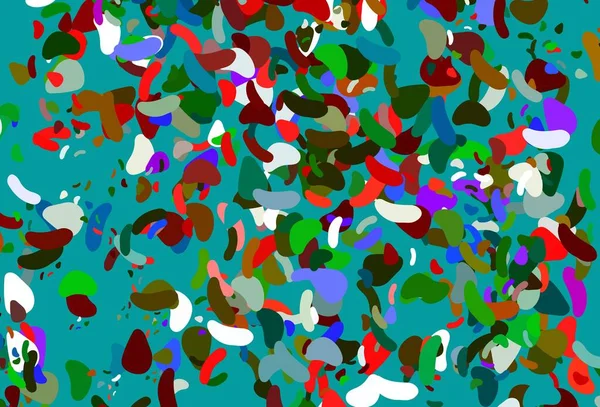 Light Multicolor Szivárvány Vektor Háttér Elvont Formák Illusztráció Színes Gradiens — Stock Vector
