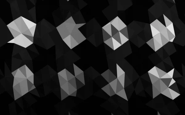 Dark Silver Couverture Mosaïque Triangle Vectoriel Gris — Image vectorielle