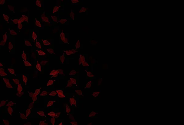 暗红色矢量涂鸦布局 用树叶作现代几何抽象图 为你的网站设计涂鸦 — 图库矢量图片