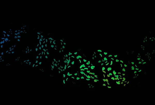 Темно Синій Зелений Векторний Фон Абстрактними Формами Декоративний Дизайн Абстрактному — стоковий вектор