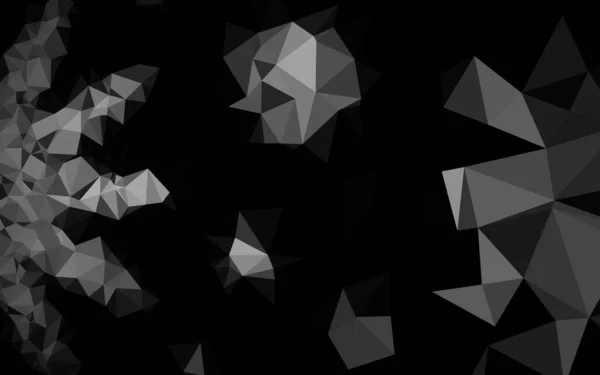 Dark Silver Gris Vecteur Low Poly Cover — Image vectorielle