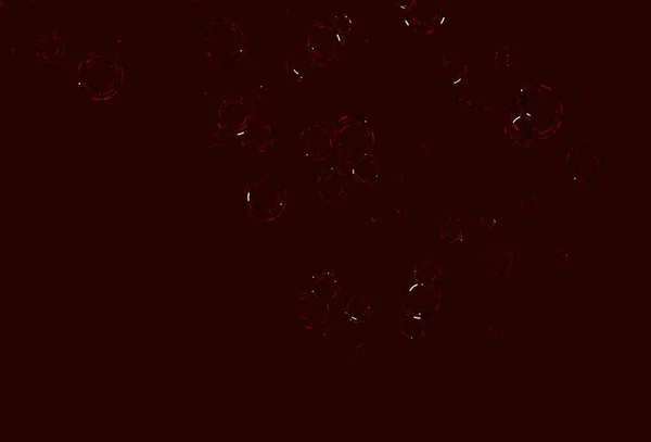 Ανοιχτό Κόκκινο Διανυσματικό Πρότυπο Κύκλους Αφηρημένη Εικόνα Χρωματιστές Φυσαλίδες Στο — Διανυσματικό Αρχείο