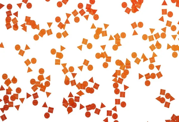 サークル キューブとポリスタイルのライトオレンジベクトルテクスチャ カラフルなグラデーションの菱形 ランディングページのモダンなテンプレート — ストックベクタ