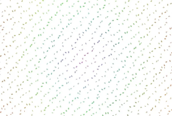 Легкий Різнокольоровий Веселка Векторний Фон Музичними Нотами Сучасна Абстрактна Ілюстрація — стоковий вектор