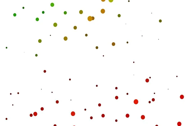 Světle Zelená Červené Vektorové Pozadí Bublinami Abstraktní Ilustrace Barevnými Bublinami — Stockový vektor