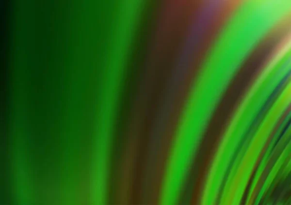 Hellgrüner Vektor Verschwommen Und Farbiger Hintergrund — Stockvektor