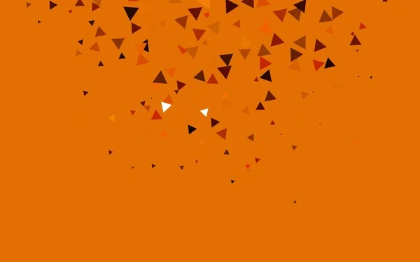 Rouge Clair Disposition Vectorielle Jaune Avec Lignes Triangles — Image vectorielle