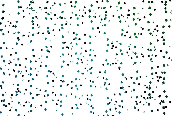 Lichtblauwe Groene Vectorlay Out Met Cirkels Lijnen Rechthoeken Abstracte Illustratie — Stockvector