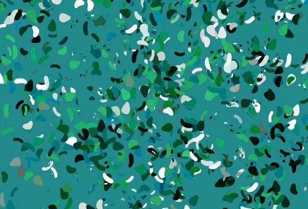 Modèle Vectoriel Bleu Clair Vert Avec Des Formes Memphis Design — Image vectorielle