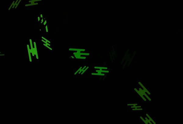 黒の背景に緑のマーカーのデジタル合成 — ストックベクタ