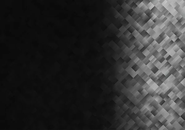 Dark Silver Cubierta Vectorial Gris Estilo Poligonal — Vector de stock