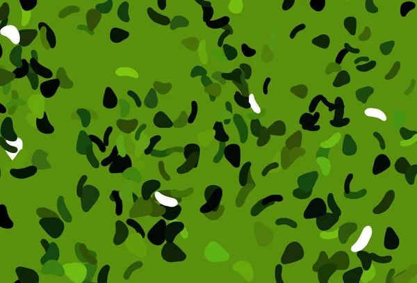 Rose Clair Motif Vectoriel Vert Aux Formes Chaotiques Illustration Colorée — Image vectorielle