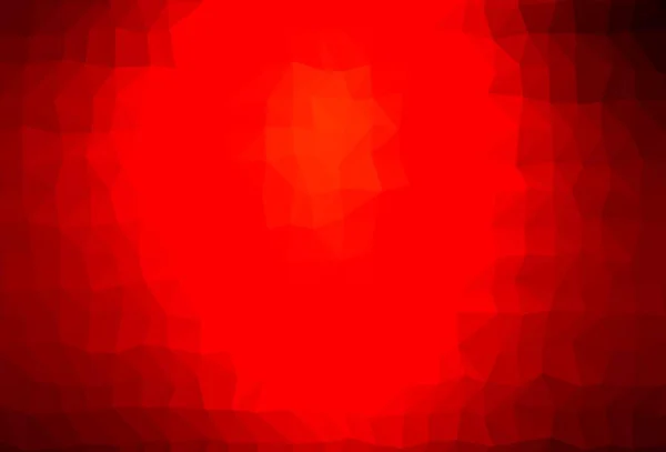 Modèle Mosaïque Triangle Vectoriel Rouge Clair Illustration Colorée Dans Style — Image vectorielle