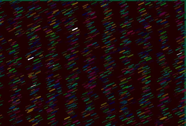 Light Multicolor Latar Belakang Vektor Rainbow Dengan Garis Lurus Ilustrasi - Stok Vektor