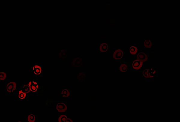 点付きダークレッドベクトルの背景 雨のぼやけた滴と光る抽象的なイラスト ポスター バナーのデザイン — ストックベクタ