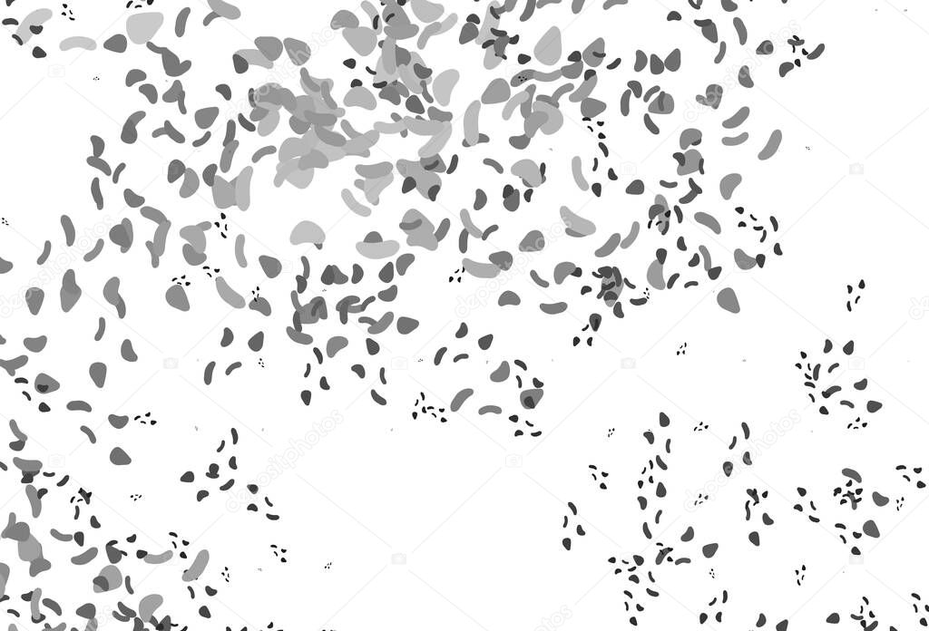 Light Silver, Gray vector pattern with chaotic shapes. Illustration with colorful gradient shapes in abstract style. Elegant design for wallpapers.