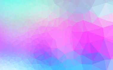 Çokgen desenli soyut geometrik renkli vektör çizimi.