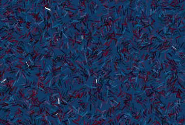 Koyu pembe, renkli çizgileri olan mavi vektör dokusu. Sopalı modern geometrik soyut çizim. İş broşürleri, broşürler için desen.