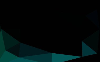 Çokgen desenli soyut geometrik renkli vektör çizimi.