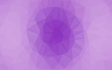 Hafif Mor vektör bulanık üçgen şablon.