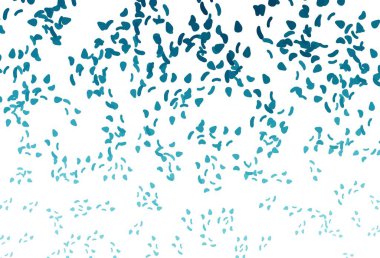 Kaotik şekilli açık mavi vektör deseni. Renkli rastgele şekillerle modern soyut illüstrasyon. Web siteniz için basit tasarım.