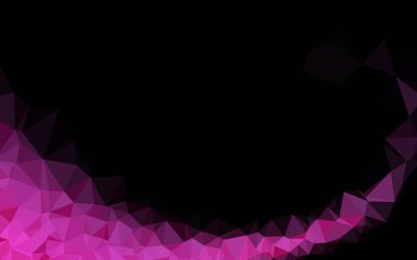 Açık Pembe vektör çokgen deseni.