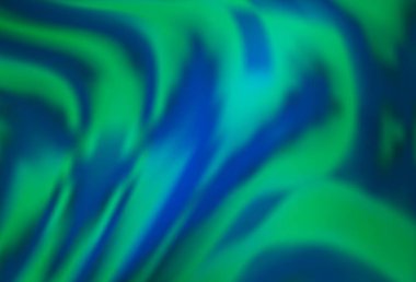 Light Blue, Green vector background with abstract lines. Colorful illustration in abstract marble style with gradient. Marble design for your web site.