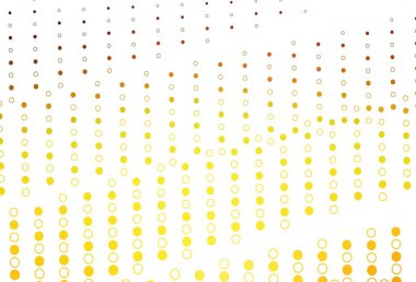 Küreli hafif turuncu vektör deseni. Renkli su damlaları olan modern soyut çizimler. Suyun deseni, yağmur damlaları.