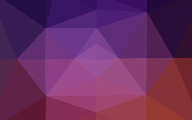 Çokgen desenli soyut geometrik renkli vektör çizimi.