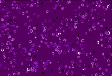 Küreli açık mor vektör deseni. Doğa tarzında renkli baloncuklu soyut illüstrasyon. Posterler, afişler için tasarım.