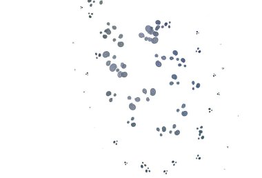 Açık mavi vektör desenli çizgiler, ovaller. Bulanık geometrik örnek ve eğimli kabarcıklar. Markan için yeni kompozisyon.