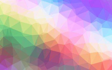 Üçgen desenli soyut geometrik renkli vektör çizimi