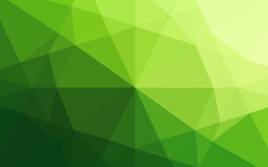 Açık yeşil vektör parlayan altıgen şablon.