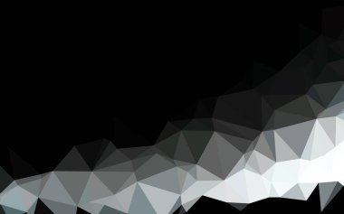 Çokgen desenli soyut geometrik renkli vektör çizimi.