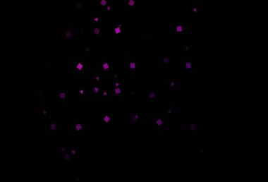 Çemberlerle çokgen biçiminde koyu mor vektör deseni. Daireler, çizgiler, rengarenk eşkenar dörtgenler. Reklamlar için desen.