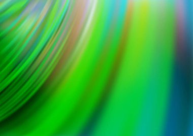 Soyut çizgileri olan açık yeşil vektör arkaplanı.