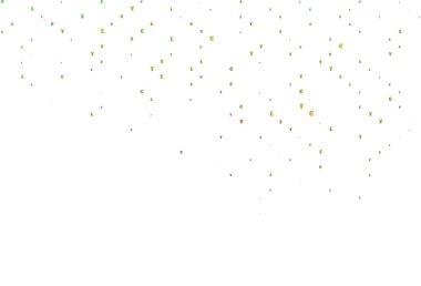 Açık yeşil, kırmızı vektör kapağı EUR, JPY, GBP işaretleri. Parlak renkli illüstrasyon EUR, JPY, GBP işaretleri. Kalıp reklam, poster ve ödemeler için pankart olarak kullanılabilir.