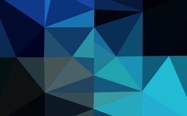 Çokgen desenli soyut geometrik renkli vektör çizimi.