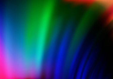 Koyu Çokrenkli, kabarcık şekilli Gökkuşağı vektör şablonu.