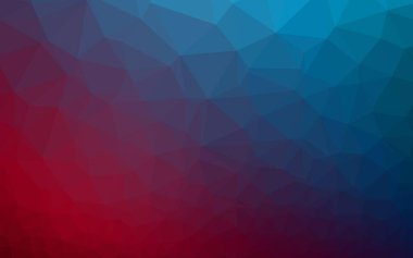 Çokgen desenli soyut geometrik renkli vektör çizimi.