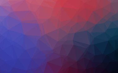 Çokgen desenli soyut geometrik renkli vektör çizimi.