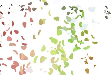 Koyu mavi, soyut şekilli kırmızı vektör arkaplan. Renkli rastgele şekillerle modern soyut illüstrasyon. Bir cep telefonu için arka plan.