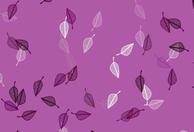 Hafif Mor vektör çizim arkaplanı. Yapraklı doğal dekoratif tasarım. İş tasarımınız için yeni şablon.