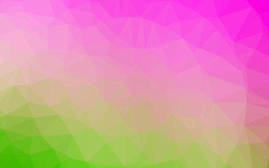 Çokgen desenli soyut geometrik renkli vektör çizimi.