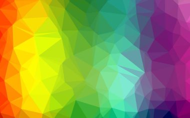 renk vektör üçgeni mozaik kapağı.