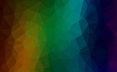 Çokgen desenli soyut geometrik renkli vektör çizimi.