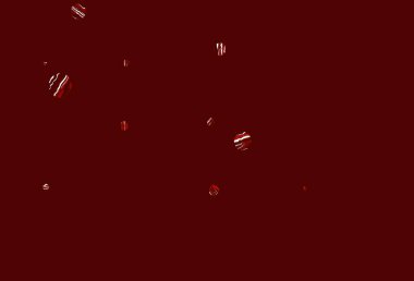 Açık kırmızı, daire şekilli sarı vektör düzeni. Parlak renkli soyut çemberlerin olduğu bir resim. İş reklamları için tasarım.