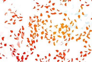 Karmaşık şekilli hafif turuncu vektör deseni. Soyut tarzda rengarenk gradyan şekilleri olan bir resim. Kartvizitiniz için modern tasarım.