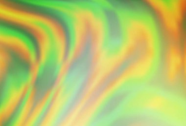 Açık yeşil, soyut çizgileri olan sarı vektör şablonu. Çağdaş gradyan soyut çizgileri olan çizimler. Markan için yeni kompozisyon.